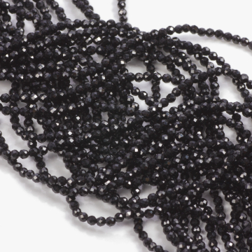 Spinel kulka fasetowana 2mm - na sznurze