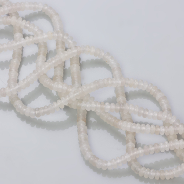 Jadeit oponka fasetowana księżycowa 4x2mm