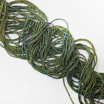 Hematyt krążek płaski mat emerald 1,5x1mm