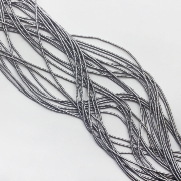 Hematyt krążek płaski mat silver 1,5x1mm