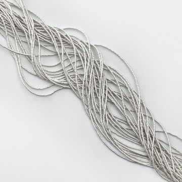 Hematyt krążek płaski light silver satine 1x1mm