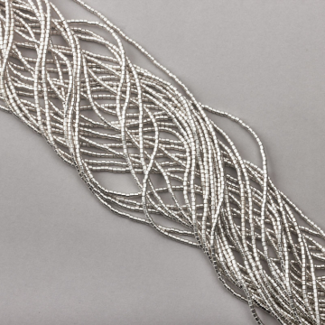 Hematyt walec light silver satine 2x2mm