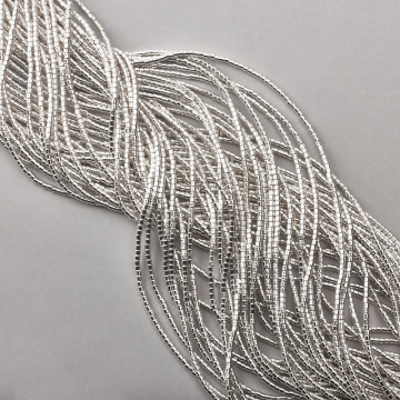 Hematyt walec light silver 2x2mm - II gatunek