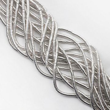 Hematyt krążek płaski light silver 4x2mm