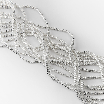 Hematyt przekładka kwiatek light silver 4,5x3mm