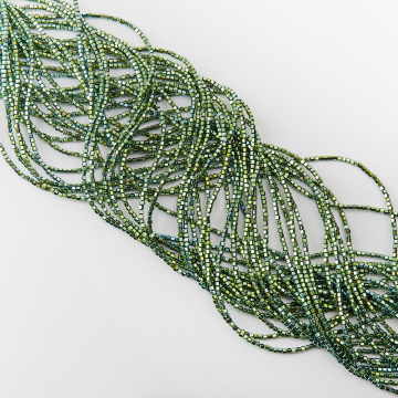 Hematyt przekładka baryłka emerald 2mm