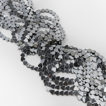 Hematyt przekładka serce płaskie natural 8mm