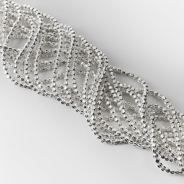 Hematyt przekładka kwiatek light silver 4x3,8mm