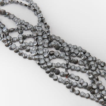 Hematyt przekładka muszelka natural 8mm