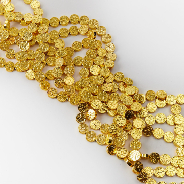 Hematyt przekładka drzewo rodziny light gold 10mm