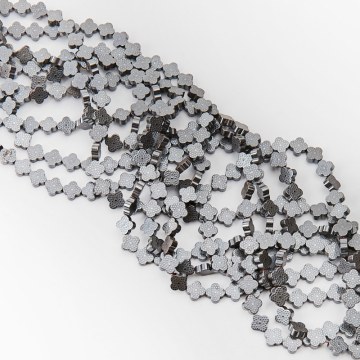 Hematyt przekładka koniczyna marokańska ozdobna natural 8mm