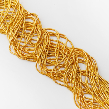 Hematyt walec kanciasty light gold mat 2mm