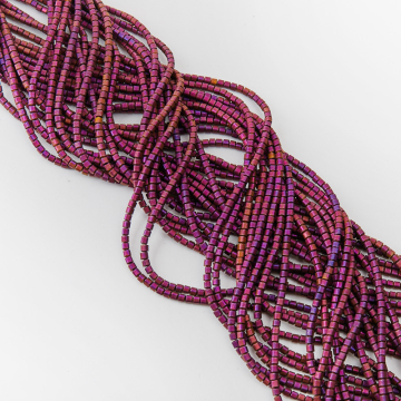 Hematyt walec kanciasty volcano mat 3mm