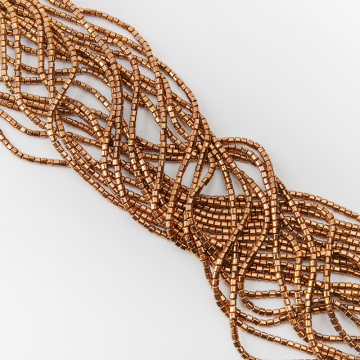 Hematyt walec kanciasty bronze 2,5mm