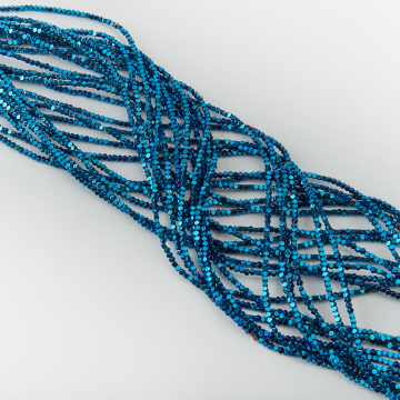 Hematyt kostka ścięta heliotrope 2mm