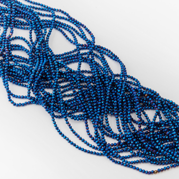 Hematyt kulka fasetowana sharp cut heliotrope 3mm