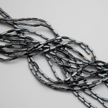 Hematyt słupek zaokrąglony natural 3x9mm