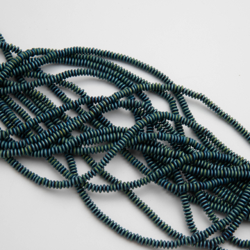 Hematyt dysk emerald mat 4x1,5mm