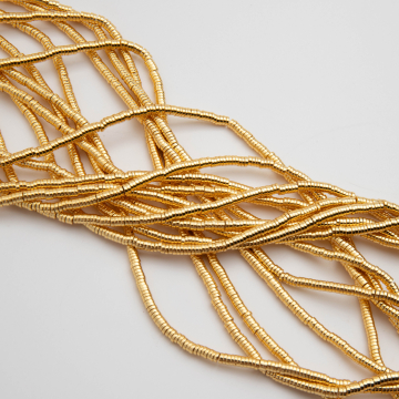 Hematyt krążek light gold 3x1mm