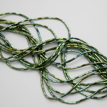 Hematyt walec sześciokątny emerald 4x2mm