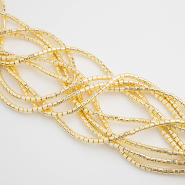 Hematyt walec light gold 3x3mm