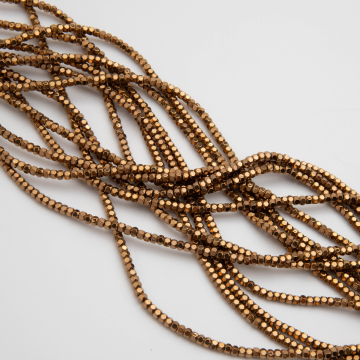 Hematyt śrubka fasetowana bronze 3x2mm