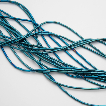 Hematyt słupek heliotrope 8x2mm