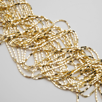 Hematyt słupek zaokrąglony light gold 3,5x1,5mm