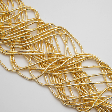 Hematyt krążek light gold 2x1mm