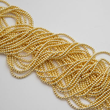Hematyt kulka gładka light gold 2,5mm