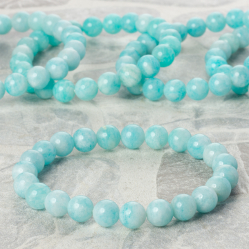 Bransoletka z amazonitu kulki 23cm