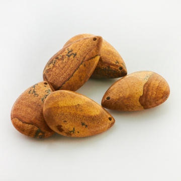 Jaspis krajobrazowy łezka zawieszka 38mm