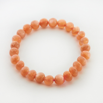 Bransoletka z kamienia słonecznego na gumce 17cm