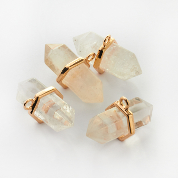 Zawieszka kryształ górski w okuciu 36x13mm