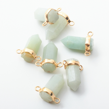 Amazonit zawieszka grot w okuciu 21mm