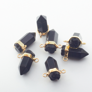 Onyks zawieszka grot w okuciu  21mm