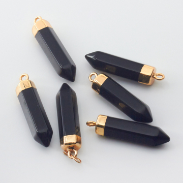 Onyks zawieszka grot w okuciu  31mm