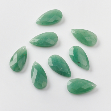 Awenturyn zawieszka łezka fasetowana 25mm