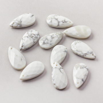 Magnezyt zawieszka łezka fasetowana 25mm