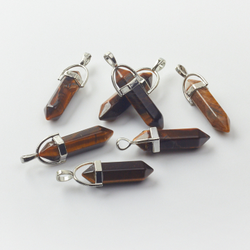 Tygrysie oko zawieszka grot w okuciu 40-44mm