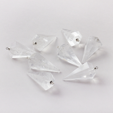 Kryształ górski zawieszka wahadełko 40mm