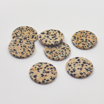 Jaspis dalmatyński zawieszka krążek 30mm