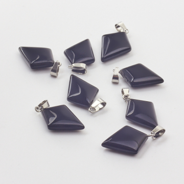 Onyks zawieszka romb 35,5mm