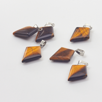 Tygrysie oko zawieszka romb 35,5mm