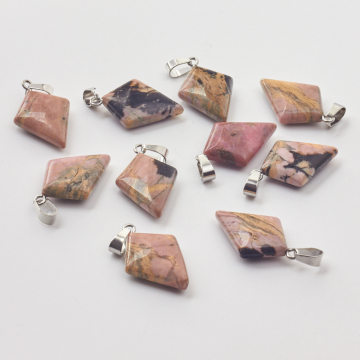 Rodonit zawieszka romb 35,5mm