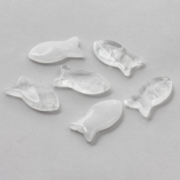 Kryształ górski zawieszka rybka 39,5mm