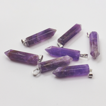 Ametyst zawieszka grot 50mm