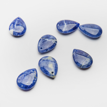 Sodalit łezka gładka zawieszka 25x18mm