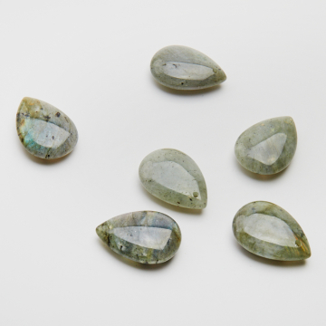 Labradoryt łezka gładka zawieszka 25x18mm