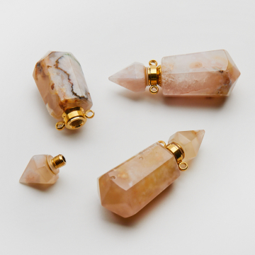 Zawieszka perfumetka z agatu odkręcana 40mm